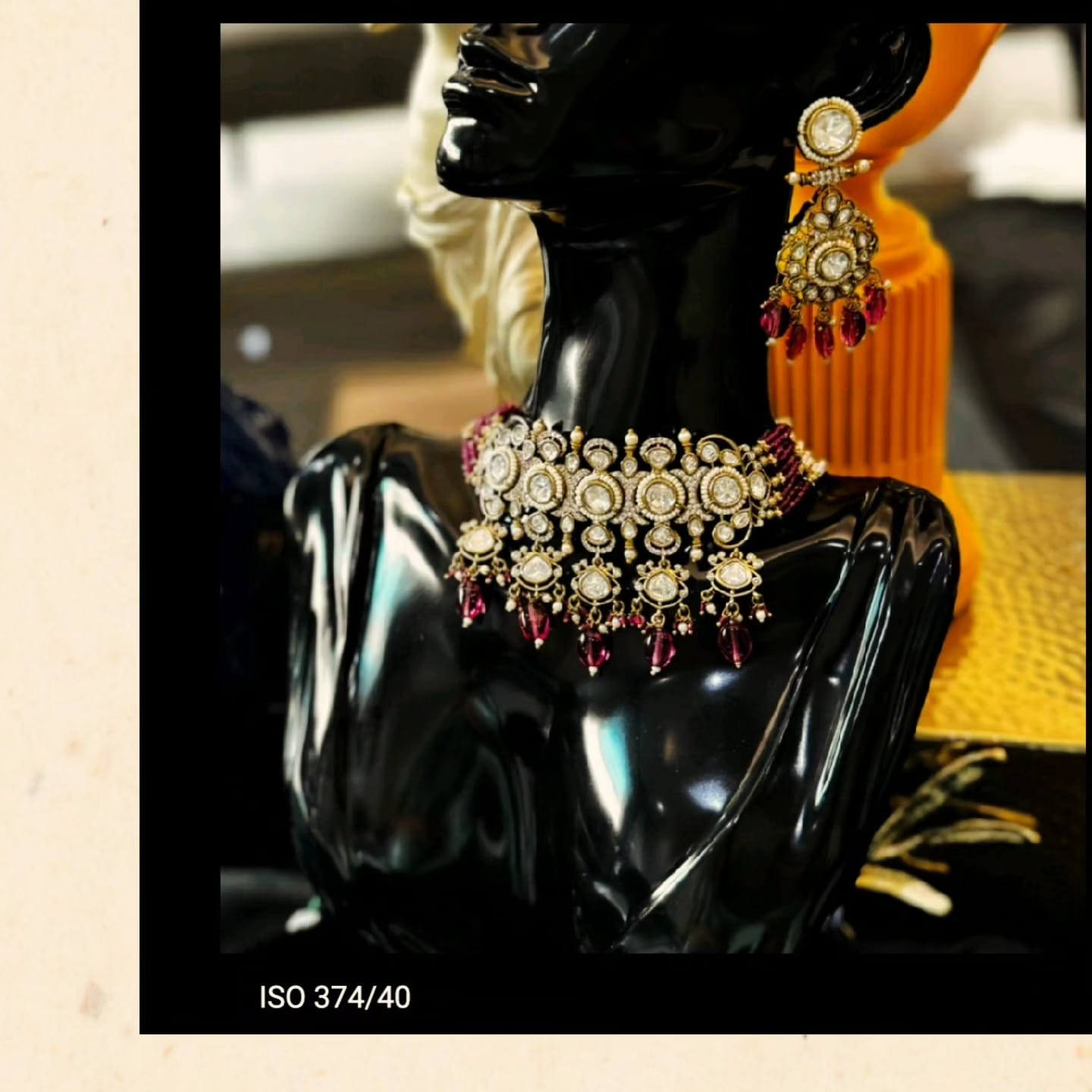 Polki and Ruby Choker Set,
