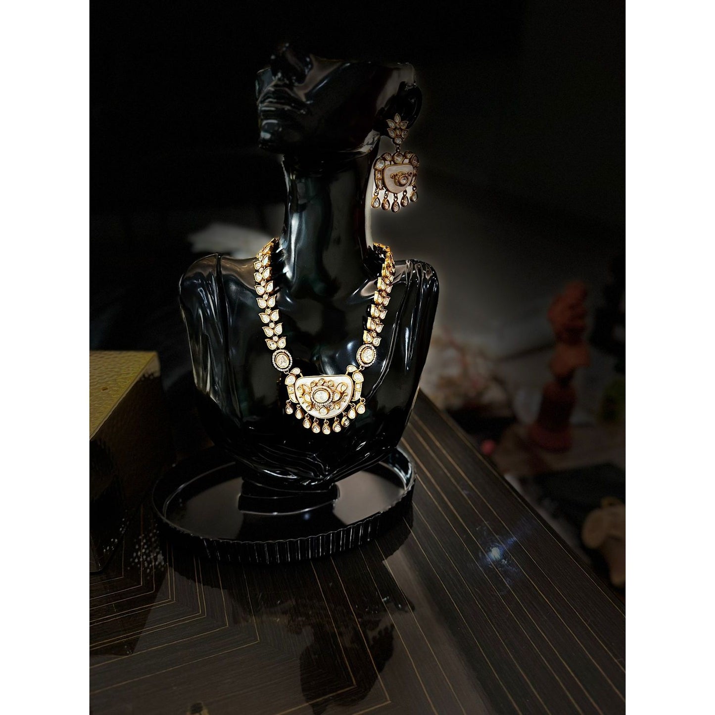 Celestial Grace: The Moonstone Necklace Set