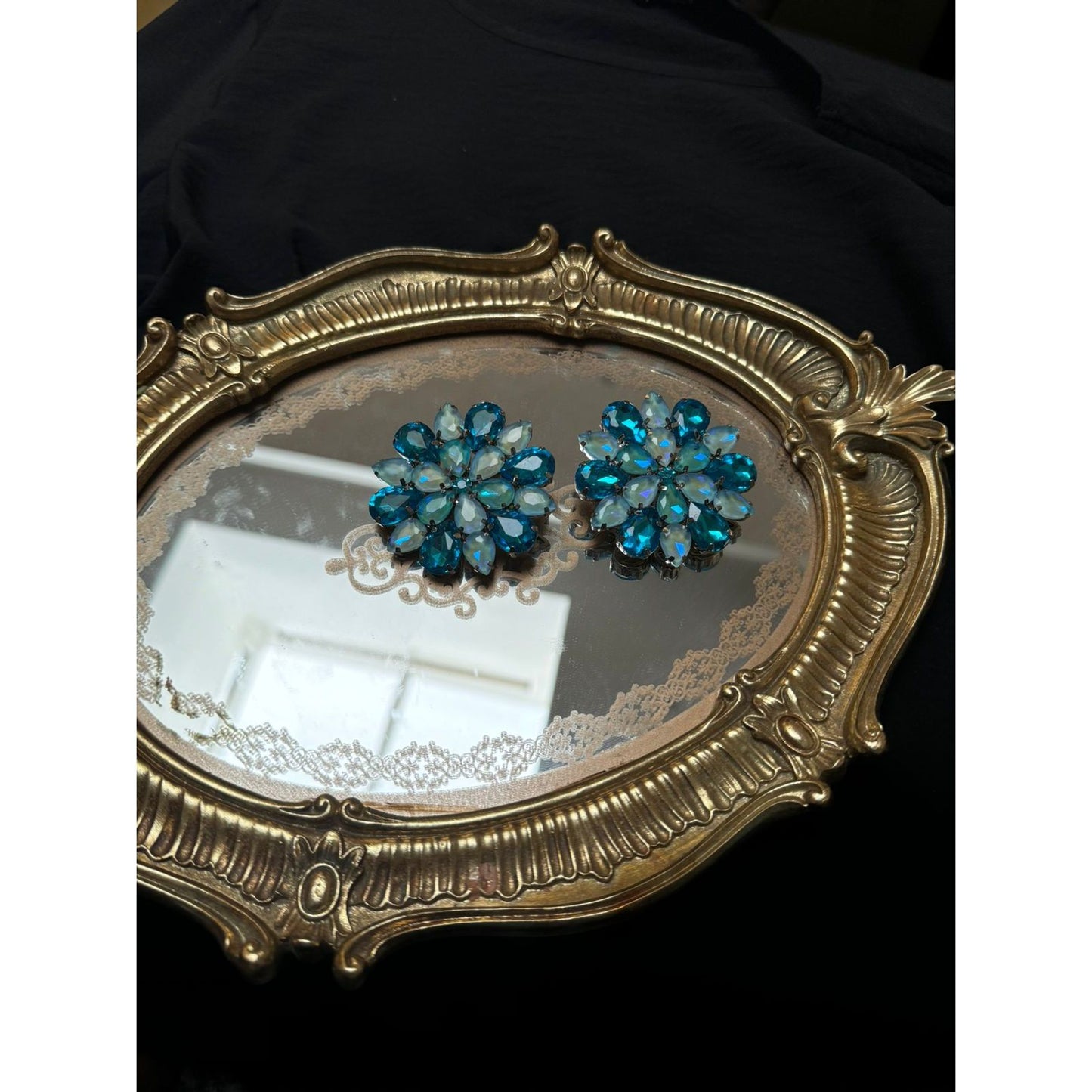 Ocean Dreams: Celestial Blue Statement Earrings